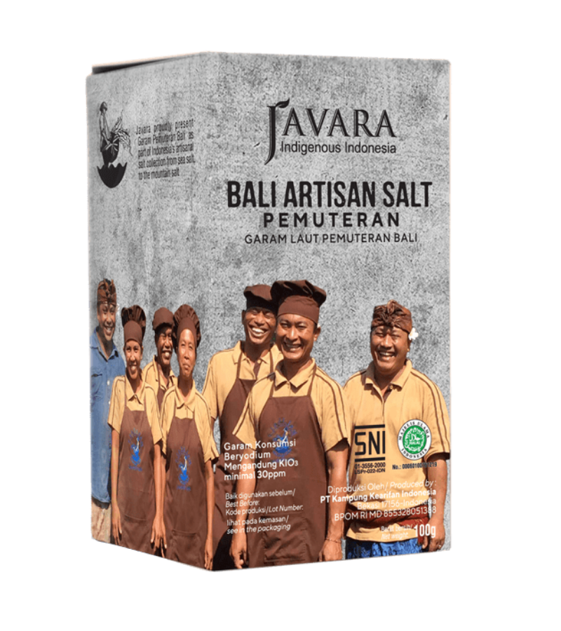 Javara Bali Sea Salt Pemuteran 100 gr - Paper Box